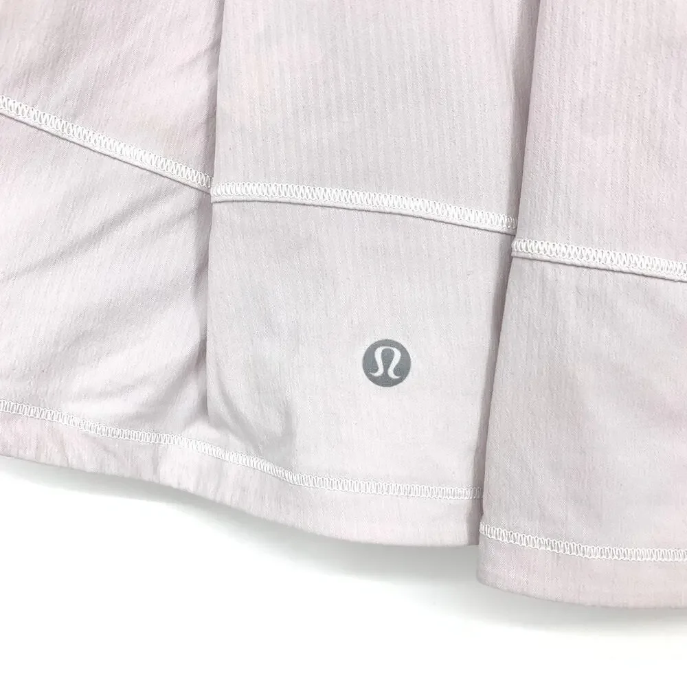 Lululemon Pace Rival Skirt 4 Way Stretch Womens Size 12 Light Pink *READ